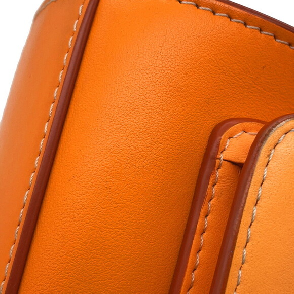 BURBERRY Orange Leather Shoulder Bag - Picture 11 of 16